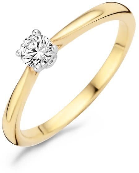 Blush 1187BZI/54 Ring 14 krt geelgoud met zirkonia maat 54 Goud