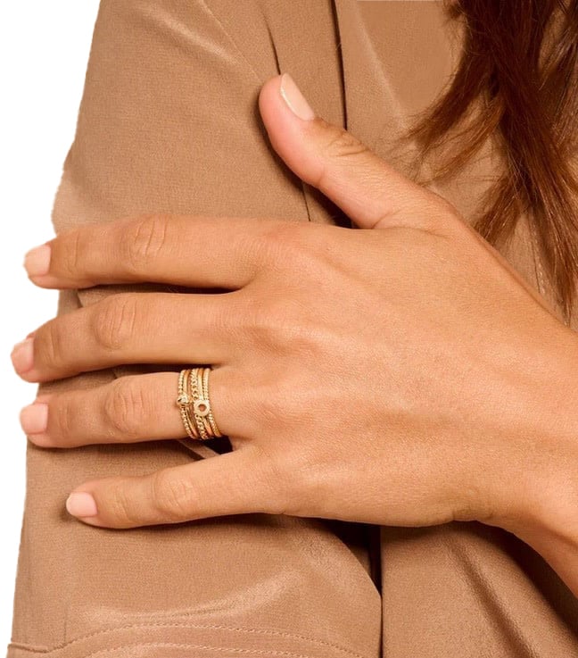 Blush Blush Ring 1195YGO/54 14k Geelgoud Bolletjes Maat 54 Goud