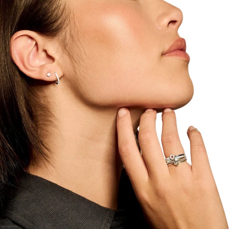 Blush Blush Ring 1200WZI/54 14k Witgoud met Zirkonia Maat 54 Zilver