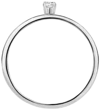 Blush Blush Ring 1200WZI/54 14k Witgoud met Zirkonia Maat 54 Zilver