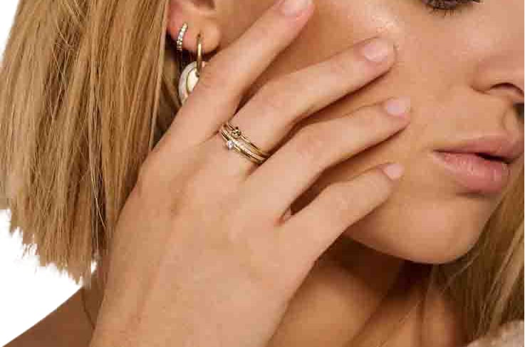 Blush Blush Solitair Ring 1200YZI/52 14k Geelgoud met Briljant geslepen Zirkonia Maat 52 Goud