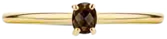 Blush Blush Ring 1204YSQ/54 14k Geelgoud met Smokey Quartz Maat 54 Goud