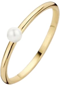 Blush Blush Ring 1213YPW/54 14k Geelgoud met Parel Maat 54 Goud