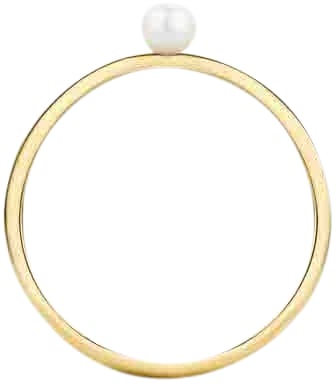 Blush Blush Ring 1213YPW/54 14k Geelgoud met Parel Maat 54 Goud