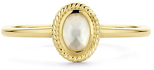 Blush Blush Ring 1239YMQ/54 14k Geelgoud Mother Of Pearl Maat 54 Goud