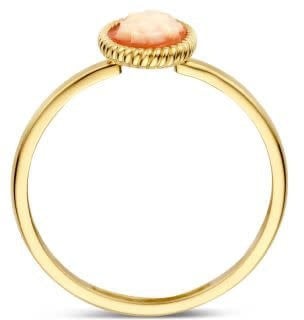 Blush Blush Ring 1250YCA/54 14k Geelgoud Camee Maat 54 Goud