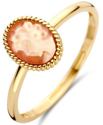 Blush Blush Ring 1250YCA/54 14k Geelgoud Camee Maat 54 Goud