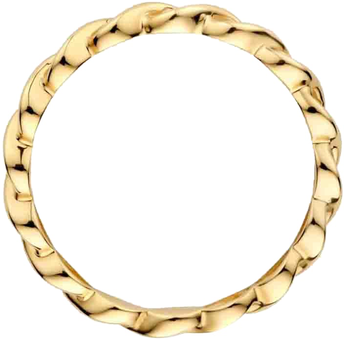 Blush Blush Ring 1259YZI/54 14k Geelgoud met Zirkonia Maat 54 Goud