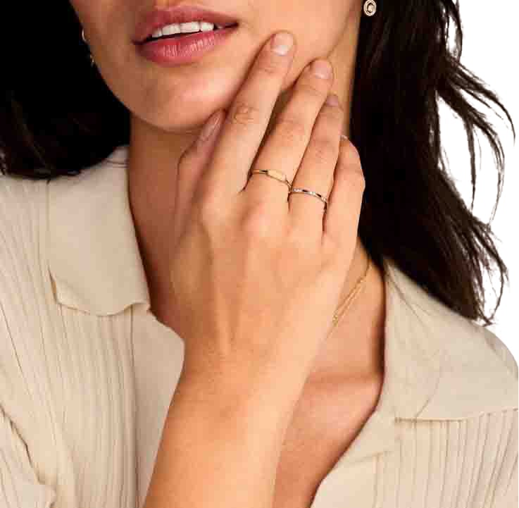 Blush Blush Ring 1260YZI/54 14k Geelgoud met Zirkonia Maat 54 Goud
