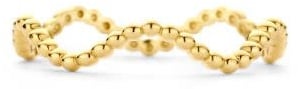 Blush Blush Ring 1262YGO/56 14k Geelgoud Wave met Bolletjes Maat 56 Goud