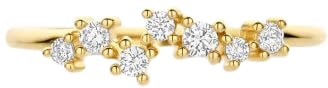 Blush Blush Ring 1267YZI/54 14k Geelgoud met Zirkonia Maat 54 Goud