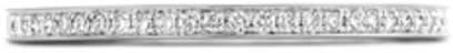 Blush Blush Ring 1607WDI/56 14k Witgoud 0,10ct G SI met Briljant geslepen Diamant Maat 56 Zilver
