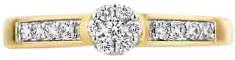 Blush Blush Ring 1624BDI/56 14k Geelgoud 0,25crt G SI Briljant geslepen Diamant Maat 56 Goud