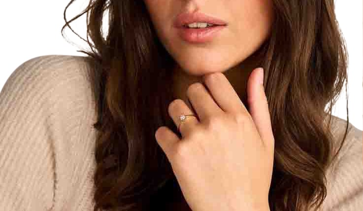Blush Blush Ring 1680BDI/54 14k Geelgoud met H SI Briljant geslepen Diamant Maat 54 Goud