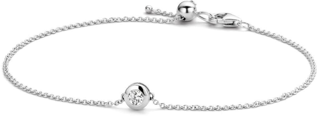 Blush 2167WZI Armband 14 krt witgoud met zirkonia Zilver