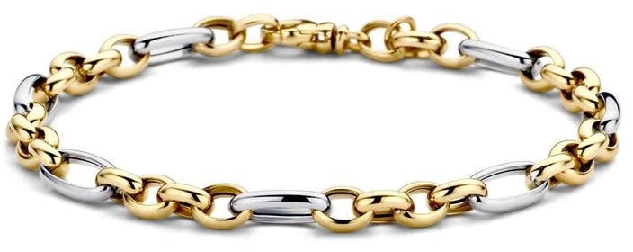 Blush Blush Armband 2177BGO 14k Goud in Bi-color Jassaron Fantasie 18cm Goud