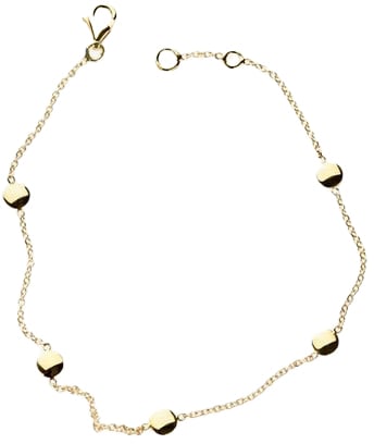 Blush Blush Armband 2222YGO 14k Geelgoud met Rondjes 18,5cm Goud