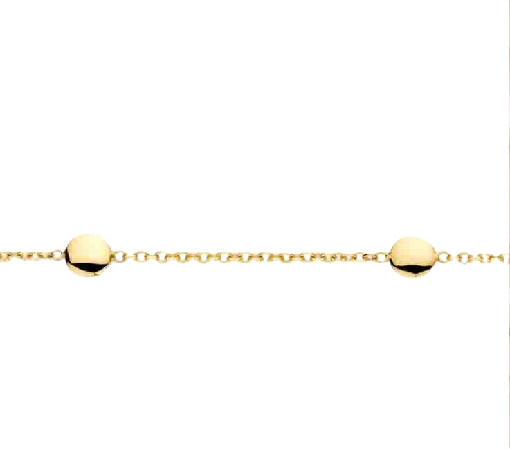 Blush Blush Armband 2222YGO 14k Geelgoud met Rondjes 18,5cm Goud