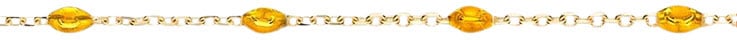 Blush Blush Armband 2226YRC 14k Geelgoud met Oranje Resin 16.5 - 18.5cm Goud