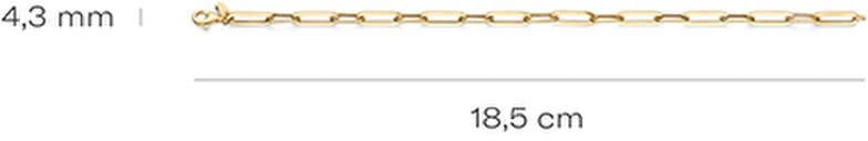 Blush Blush Armband 2229YGO 14k Geelgoud Forever closed Schakel 18.5cm Goud