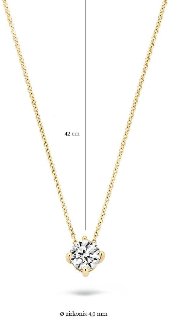 Blush 3057YZI Ketting 14 krt geelgoud met zirkonia Goud
