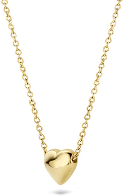 Blush Blush Collier 3062YGO 14k Geelgoud met Hart Hanger 42cm Goud