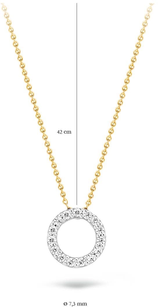 Blush 3065BZI Ketting 14 krt geelgoud met zirkonia Goud