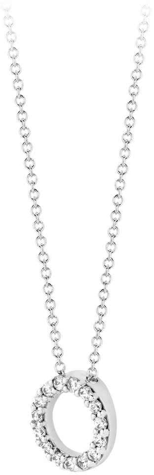 Blush 3065WZI Ketting 14 krt witgoud met zirkonia Zilver