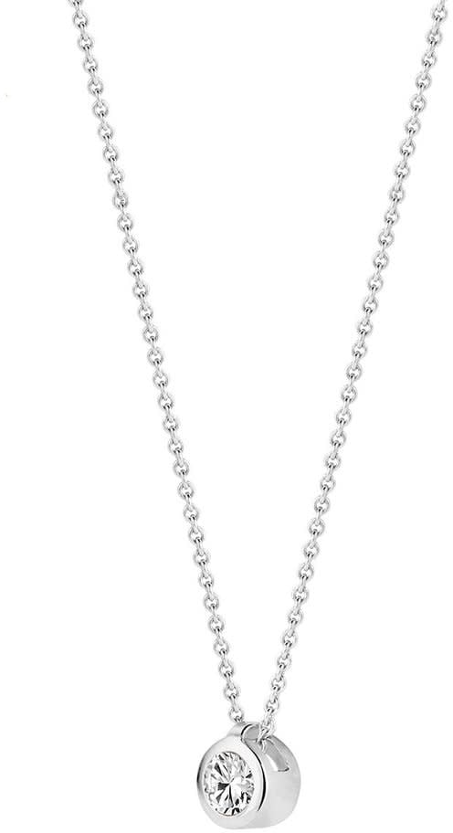 Blush 3067WZI Ketting 14 krt witgoud met zirkonia Zilver