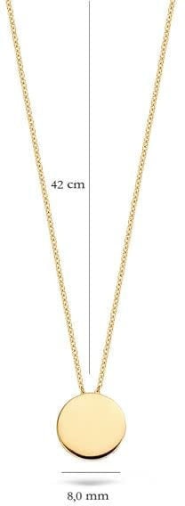Blush Blush Collier met Hanger 3088YGO 14k Geelgoud Rond 42cm Goud