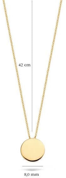 Blush Blush Collier met Hanger 3088YGO 14k Geelgoud Rond 42cm Goud