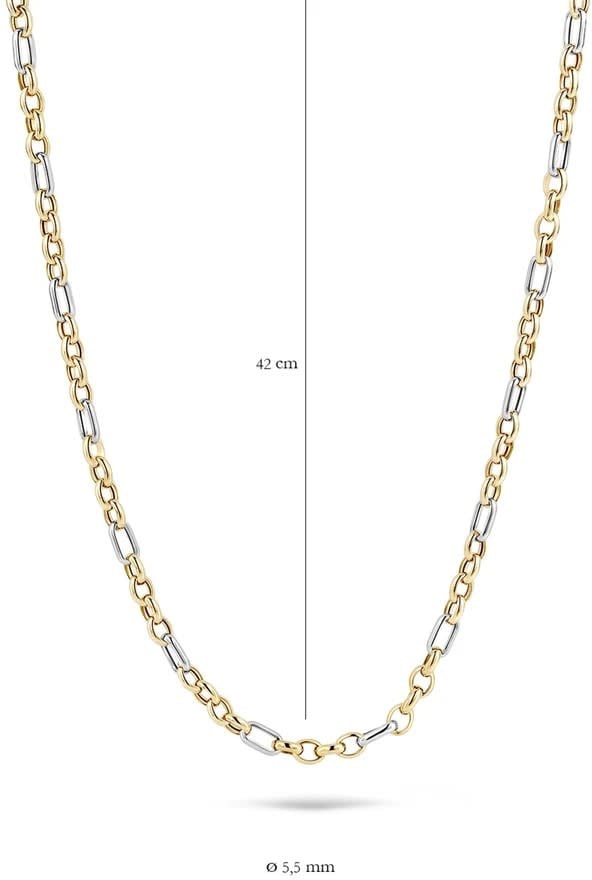 Blush 3100BGO collier 14 Krt Bicolour Goud