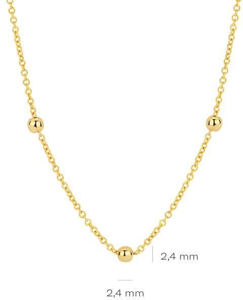 Blush Blush Collier 3145YGO 14k Geelgoud met bolletjes 42cm Goud