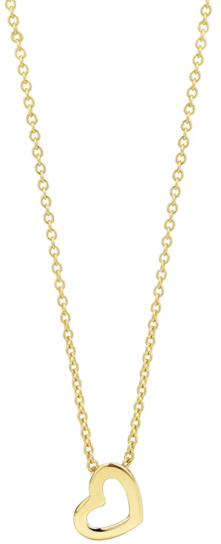 Blush Blush Collier met Hanger 3149YGO 14k Geelgoud met Hart 42cm Goud