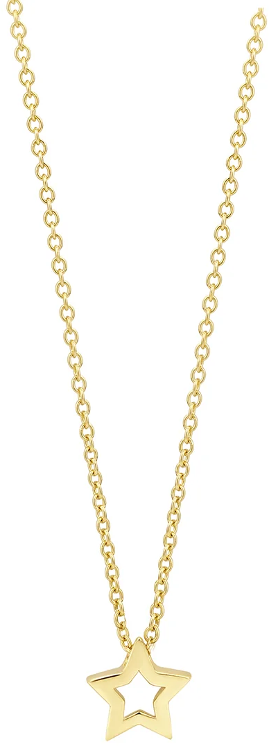 Blush Blush Collier 3151YGO 14k Geelgoud met Ster Hanger 42cm Goud