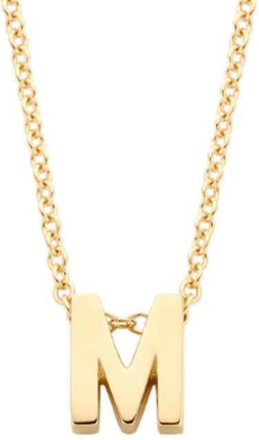 Blush Blush Collier met Hanger 3155YGO_M 14k Geelgoud met de letter M 42cm Goud