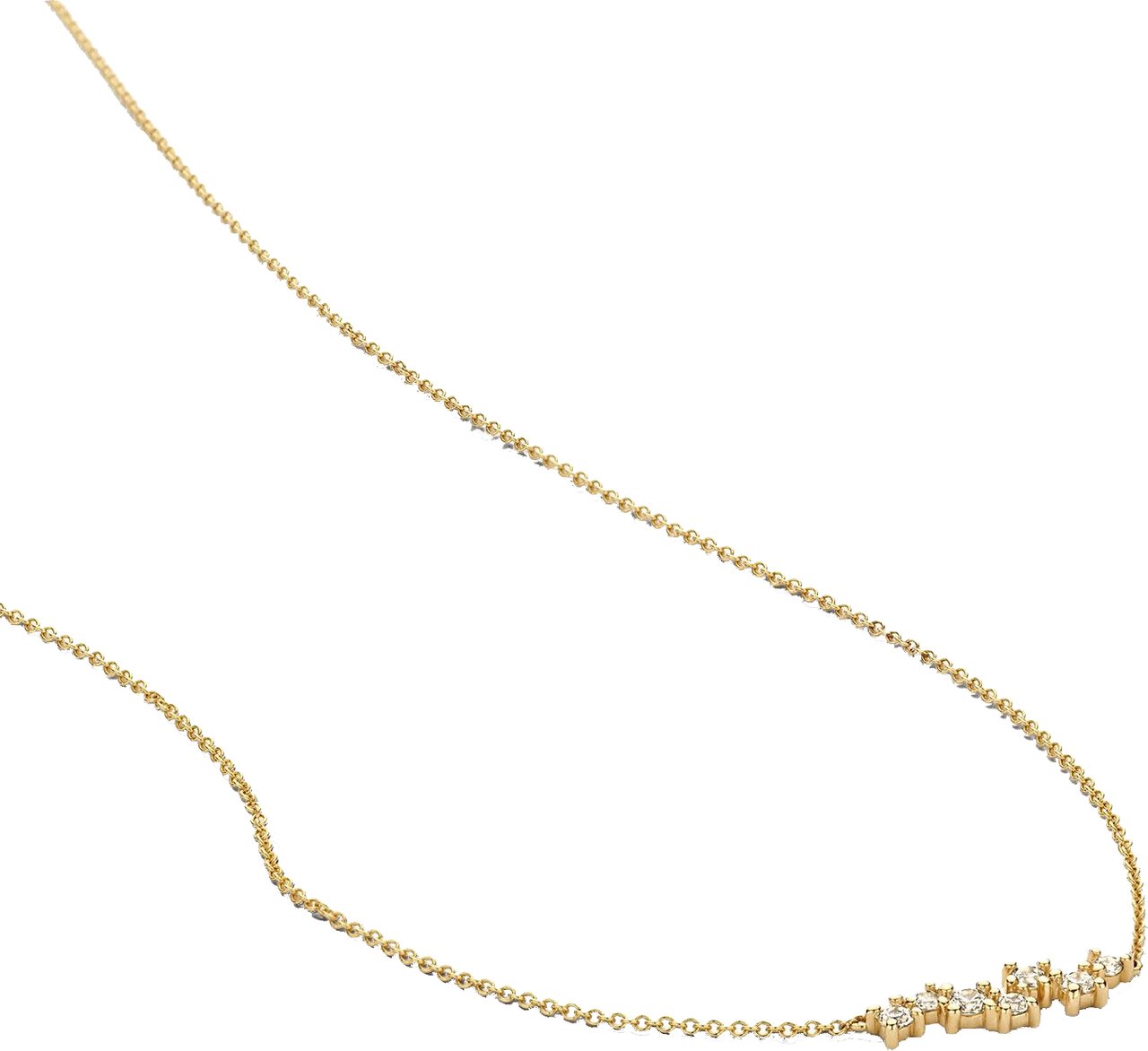 Blush Blush Collier 3191YZI 14k Geelgoud met Zirkonia's Goud