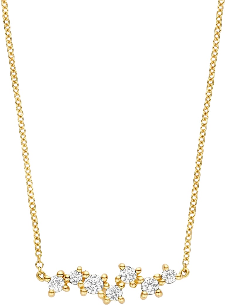 Blush Blush Collier 3191YZI 14k Geelgoud met Zirkonia's Goud