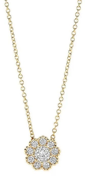 Blush Blush Collier 3196YZI 14k Geelgoud Rondje met Zirkonia 42cm Goud