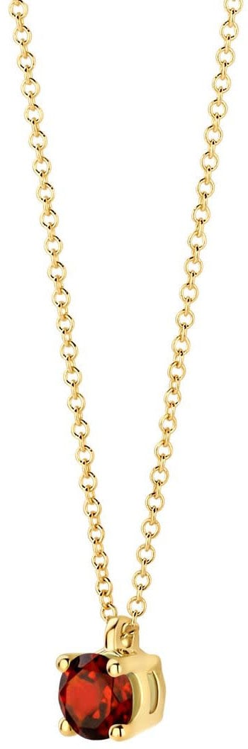 Blush Blush Collier 3200YGA Januari 14K Geelgoud Granaat 42cm Goud