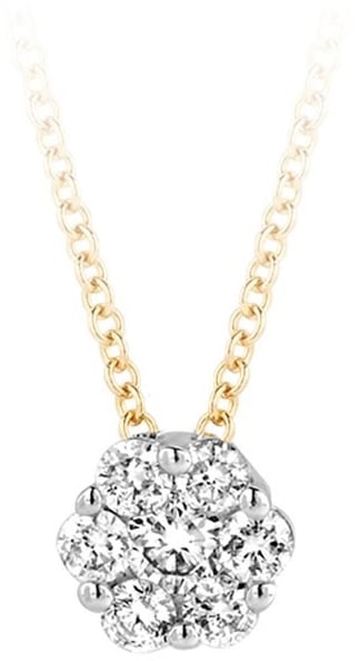 Blush 3603BDI Colllier 14 Krt Goud met Diamant Goud