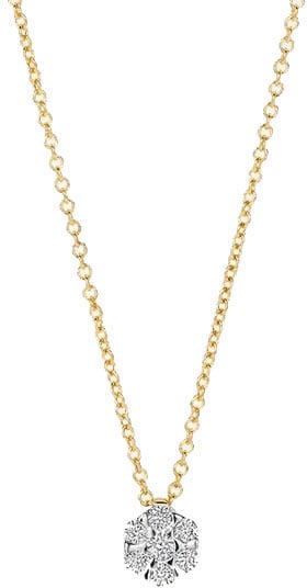 Blush Blush Collier 3616BDI 14k Geelgoud met 0,09crt H SI Brijant geslepen Diamant 42cm Goud
