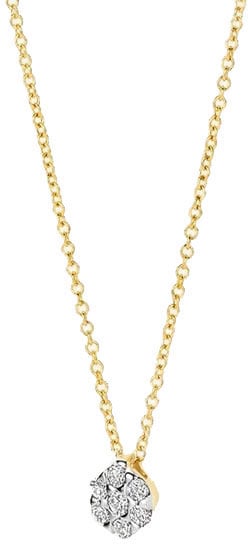 Blush Blush Collier 3616BDI 14k Geelgoud met 0,09crt H SI Brijant geslepen Diamant 42cm Goud