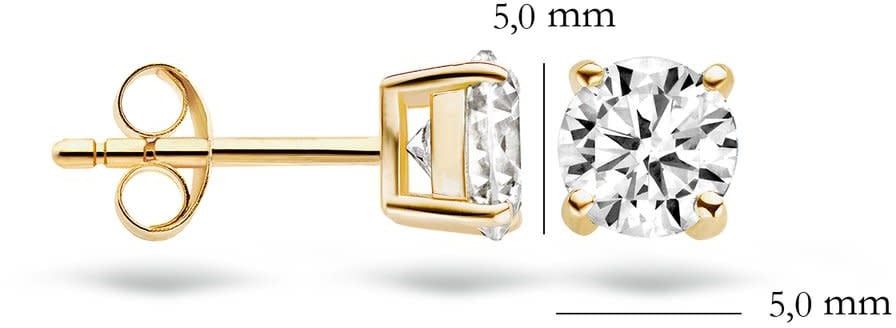 Blush 7053YZI Oorbellen 14 krt geelgoud met zirkonia Goud