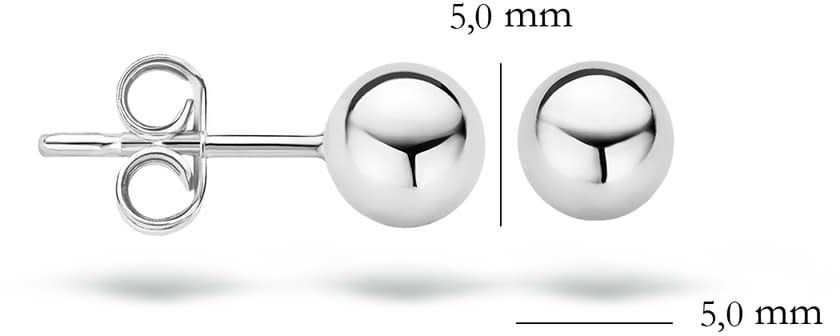 Blush 7122WGO Oorbellen 14 krt witgoud Zilver