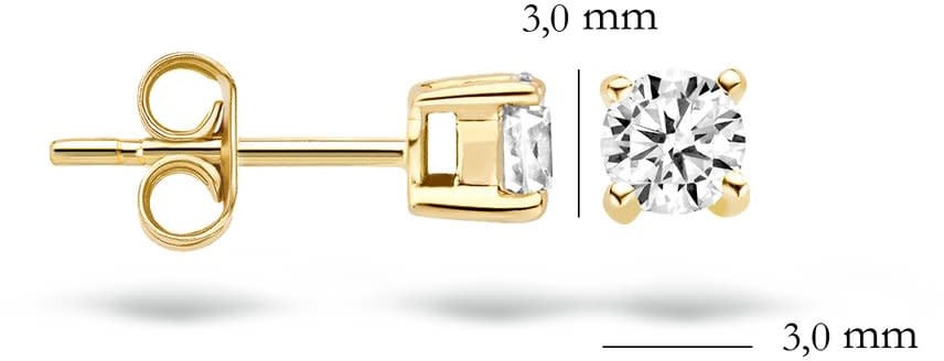 Blush 7128YZI Oorbellen 14 krt geelgoud met zirkonia Goud