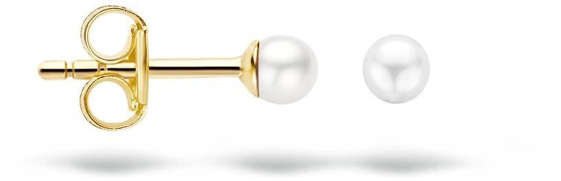 Blush Blush Oorbellen 7137YPW 14k Geelgoud Oorstekers met Zoetwater Parel 3.3mm Goud