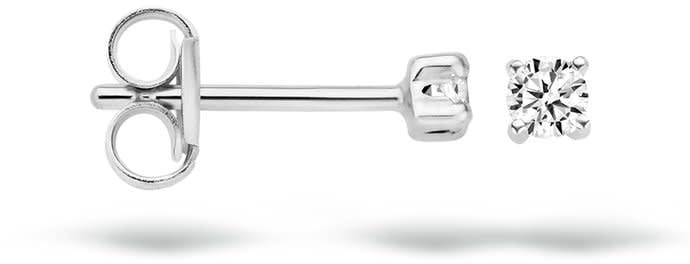 Blush 7138WZI Oorbellen 14 krt witgoud met zirkonia Zilver