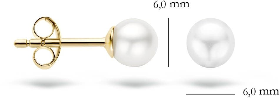 Blush 7149YPW Oorbellen 14 krt geelgoud met Zoetwater parel Wit