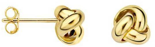 Blush Blush Oorbellen 7157YGO 14k Geelgoud Knoop 6.7mm Goud